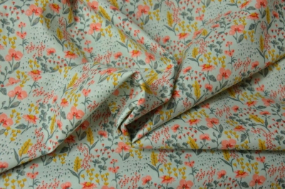 Baumwolle | FLOWER Blumenwiese | mint